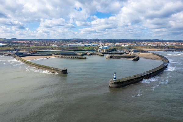 Seaham Harbour Picture Board by Apollo Aerial Photography
