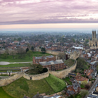 Buy canvas prints of Lincoln Cathedral and Castle  by Apollo Aerial Photography