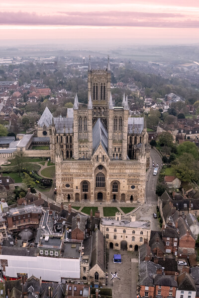 Lincoln Cathedral Picture Board by Apollo Aerial Photography