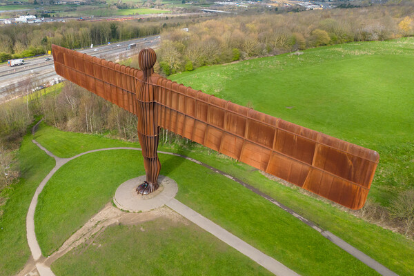 The Angel Of The North Picture Board by Apollo Aerial Photography
