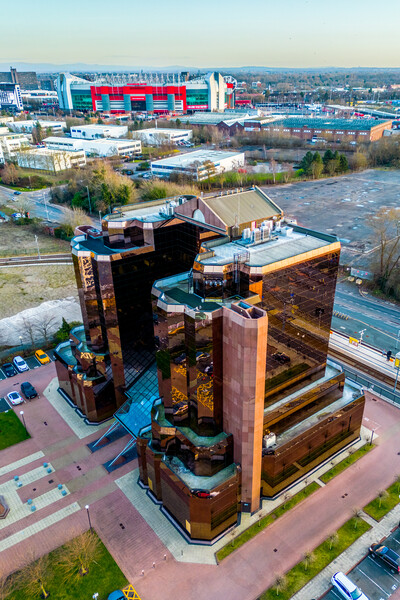 Quay West Building Manchester Picture Board by Apollo Aerial Photography