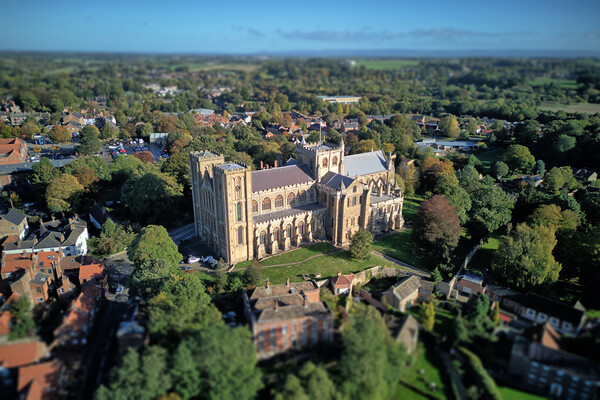 Ripon Cathedral Picture Board by Apollo Aerial Photography