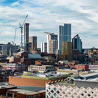 Buy canvas prints of Leeds City Skyline View by Apollo Aerial Photography