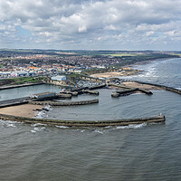 Buy canvas prints of Seaham Harbour Aerial View by Apollo Aerial Photography
