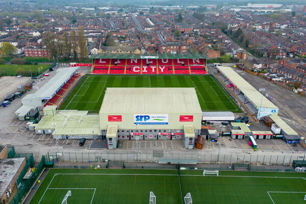 Lincoln City FC Picture Board by Apollo Aerial Photography