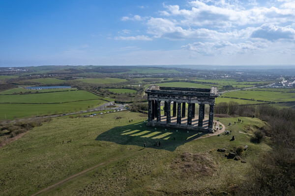Penshaw Monument Picture Board by Apollo Aerial Photography