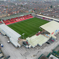 Buy canvas prints of Sincil Bank Lincoln City by Apollo Aerial Photography