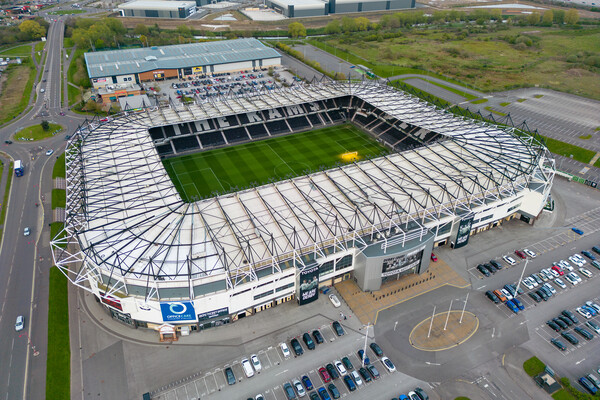 Pride Park Derby County Picture Board by Apollo Aerial Photography