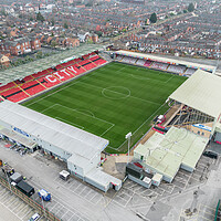 Buy canvas prints of Sincil Bank Lincoln City by Apollo Aerial Photography
