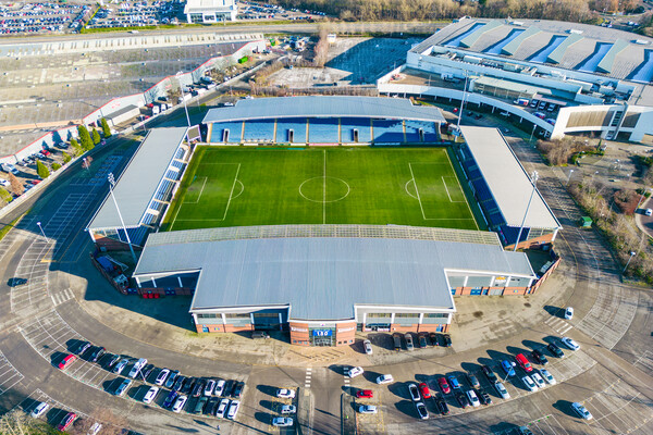 Chesterfield Football Club Picture Board by Apollo Aerial Photography