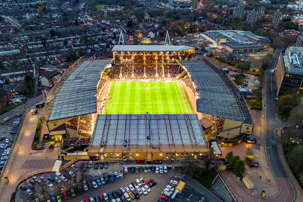 Molineux Stadium Picture Board by Apollo Aerial Photography