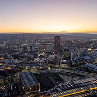 Buy canvas prints of Sheffield City Twilight by Apollo Aerial Photography