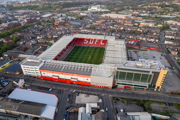 Bramall Lane SUFC Picture Board by Apollo Aerial Photography