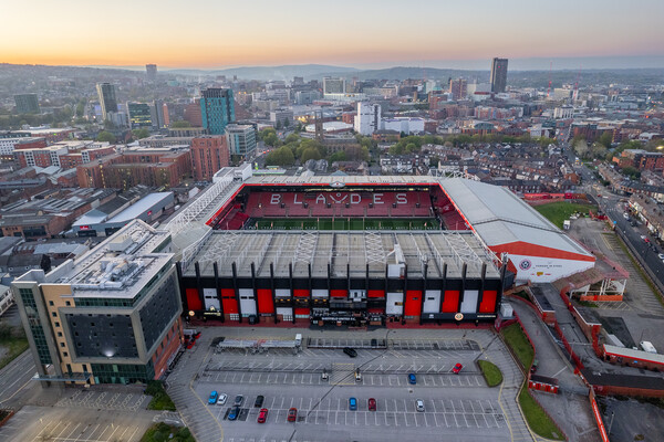 Bramall Lane Sheffield Picture Board by Apollo Aerial Photography