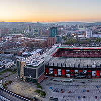 Buy canvas prints of Bramall Lane Sheffield Cityscape by Apollo Aerial Photography