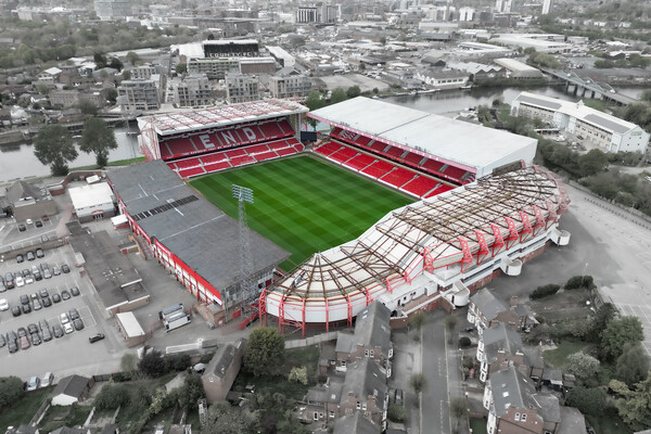 The City Ground Nottingham Forest Picture Board by Apollo Aerial Photography