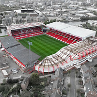 Buy canvas prints of The City Ground Nottingham Forest by Apollo Aerial Photography