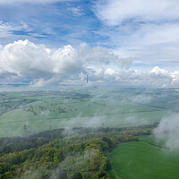 Buy canvas prints of Emley Moor Vista by Apollo Aerial Photography