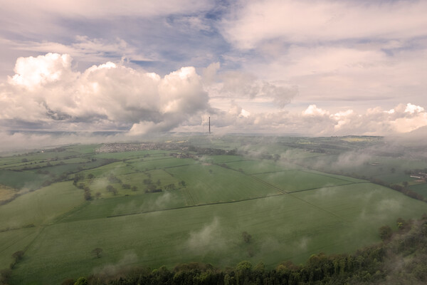 Emley Moor Mast Views Picture Board by Apollo Aerial Photography