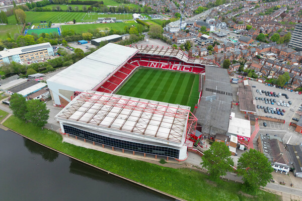 The City Ground Nottingham Picture Board by Apollo Aerial Photography