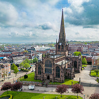 Buy canvas prints of Rotherham Minster by Apollo Aerial Photography