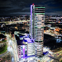Buy canvas prints of Bridgewater Place At Night by Apollo Aerial Photography