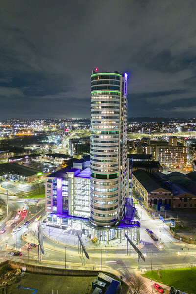 Bridgewater Place At Night Picture Board by Apollo Aerial Photography