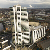 Buy canvas prints of Dalek Building Leeds by Apollo Aerial Photography