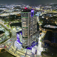 Buy canvas prints of Leeds at Night by Apollo Aerial Photography