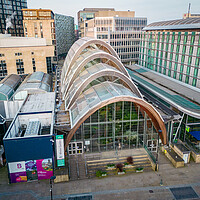 Buy canvas prints of Sheffield Winter Gardens by Apollo Aerial Photography