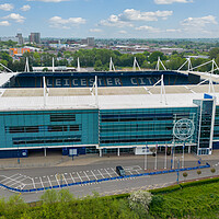 Buy canvas prints of The King Power Stadium by Apollo Aerial Photography
