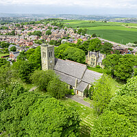 Buy canvas prints of The Parish Church of St John Lepton by Apollo Aerial Photography