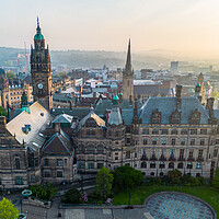 Buy canvas prints of Sheffield Town Hall by Apollo Aerial Photography
