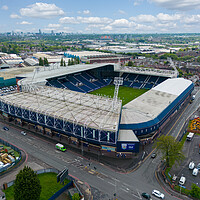Buy canvas prints of The Hawthorns West Bromwich Albion by Apollo Aerial Photography