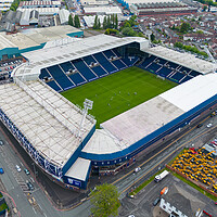 Buy canvas prints of The Hawthorns West Bromwich Albion by Apollo Aerial Photography