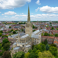 Buy canvas prints of Norwich Cathedral by Apollo Aerial Photography