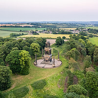 Buy canvas prints of The Rockingham Mausoleum by Apollo Aerial Photography