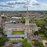 Buy canvas prints of Norwich Cathedral by Apollo Aerial Photography