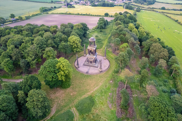 The Rockingham Mausoleum Picture Board by Apollo Aerial Photography