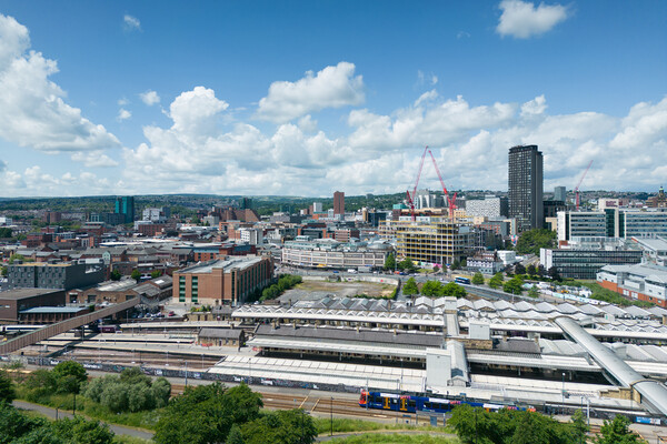 Sheffield Skyline  Picture Board by Apollo Aerial Photography