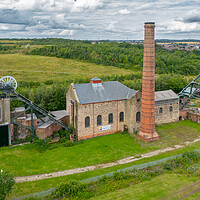 Buy canvas prints of Pleasley Pit From The Air by Apollo Aerial Photography
