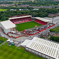 Buy canvas prints of Oakwell Stadium by Apollo Aerial Photography