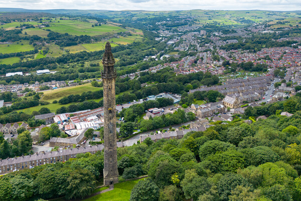 Wainhouse Tower Panorama Picture Board by Apollo Aerial Photography