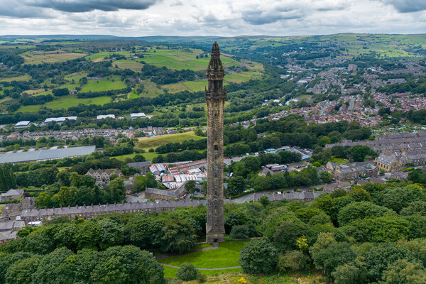 Wainhouse Tower Picture Board by Apollo Aerial Photography