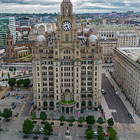Buy canvas prints of The Royal Liver Building by Apollo Aerial Photography
