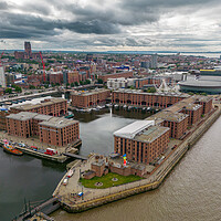 Buy canvas prints of Liverpool's Royal Albert Docks by Apollo Aerial Photography