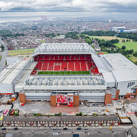 Buy canvas prints of Anfield Stadium by Apollo Aerial Photography