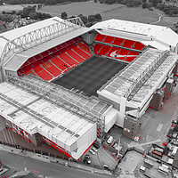 Buy canvas prints of Anfield Red by Apollo Aerial Photography