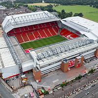 Buy canvas prints of Anfield Home of The Reds by Apollo Aerial Photography