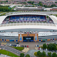Buy canvas prints of The DW Stadium Wigan by Apollo Aerial Photography